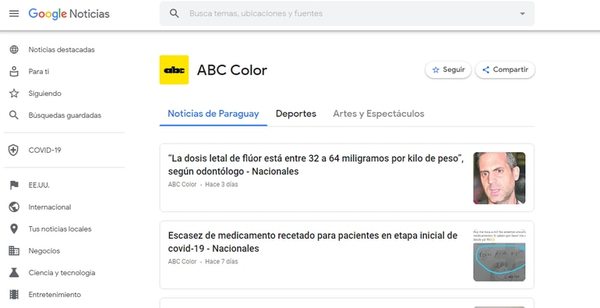¿Sabías que ABC Color está en Google News? - Marketing - ABC Color