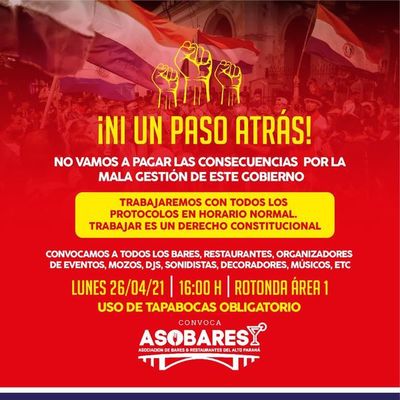 Gremio convoca protesta contra nuevas restricciones en el Este - ABC en el Este - ABC Color