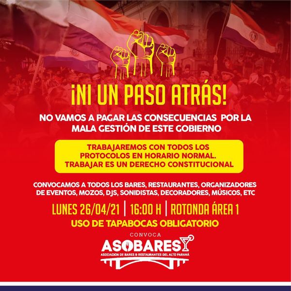 Gremio convoca protesta contra nuevas restricciones en el Este - ABC en el Este - ABC Color