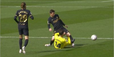 Versus / La brutal patada que pudo lesionar seriamente a Lionel Messi