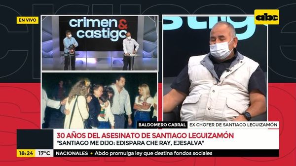 Ex chofer de Santiago Leguizamón recuerda aquel día hace 30 años - Parte 1 - Crimen y castigo - ABC Color