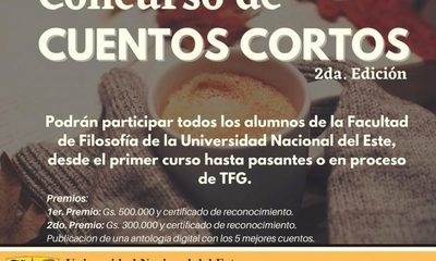Realizarán concurso de cuentos cortos dirigido a estudiantes de la FAFI