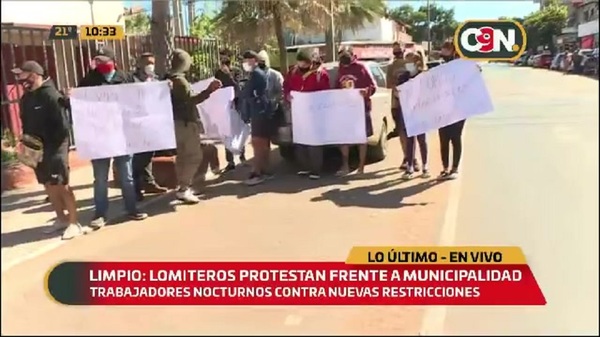 Limpio: Lomiteros se manifiestan frente a la Municipalidad - C9N