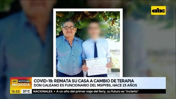 Funcionario de Salud pide compensación retroactiva de los gastos que tuvo en UTI - Nacionales - ABC Color