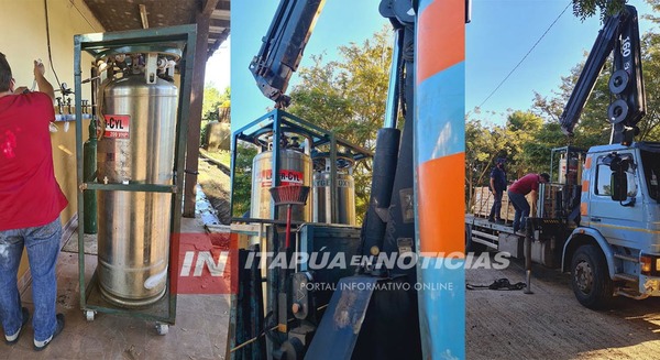 INSTALAN DOS TANQUES CRIOGÉNICOS DE ÓXIGENO EN EL CENTRO DE SALUD DE CARMEN DEL PNÁ.