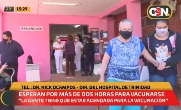 “Excepcionalmente” vacunan a no agendados en Trinidad
