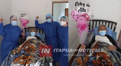 ABUELITA DE 95 AÑOS VENCIÓ AL COVID EN LA UFS DE CAP. MIRANDA