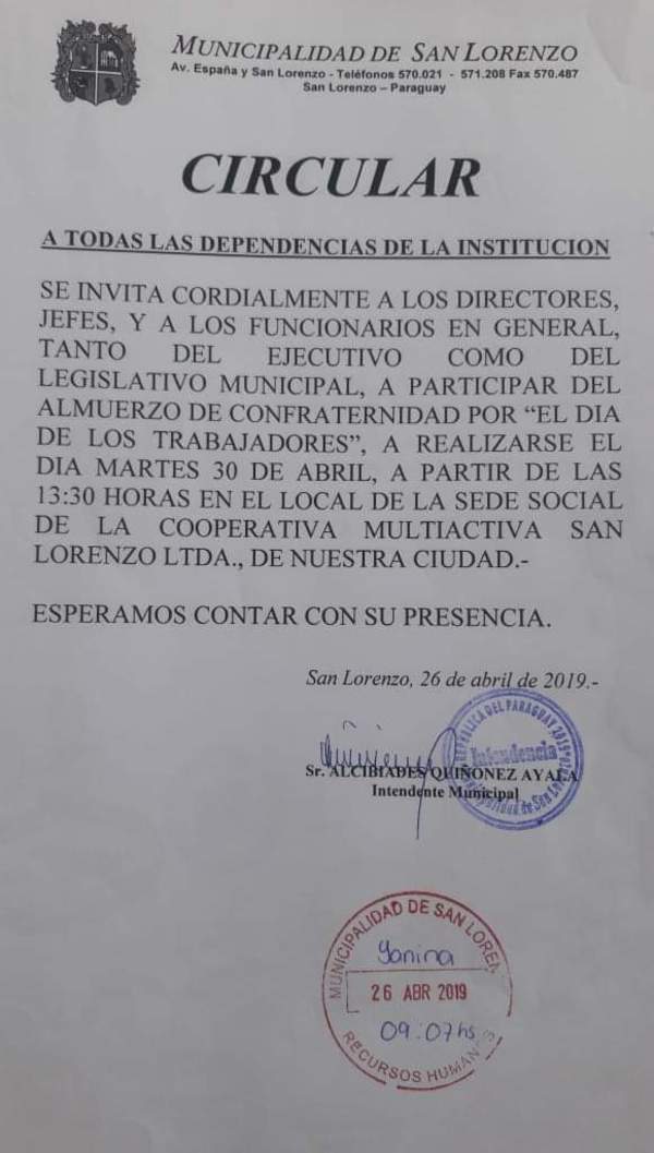 Comamos y bebamos que mañana moriremos » San Lorenzo PY