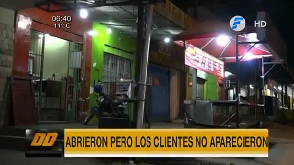 Lomiteros abren sus locales, pero clientes mermaron