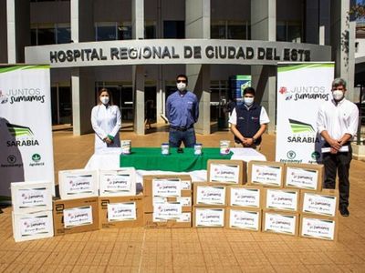 Grupo Sarabia entrega alimentos para los  pacientes internados