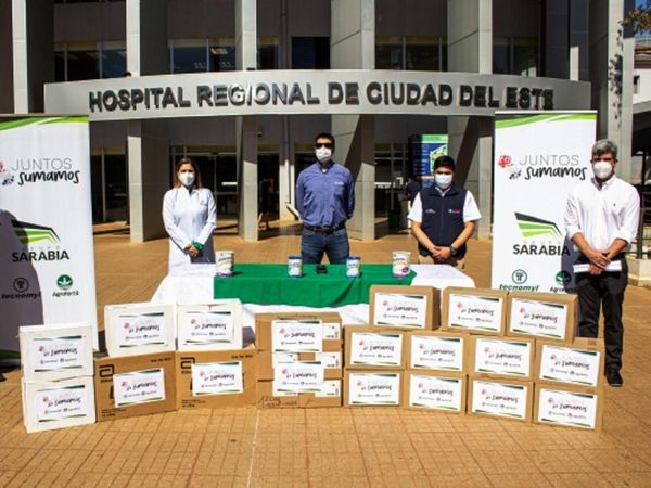 Grupo Sarabia entrega alimentos para los pacientes internados