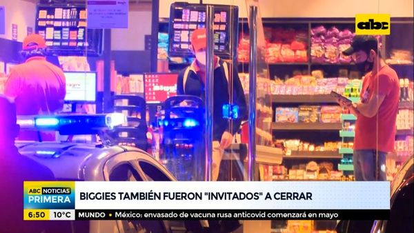 Biggies también fueron “invitados” a cerrar - ABC Noticias - ABC Color