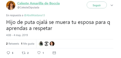 Celeste Amarilla y su chabacanería habitual
