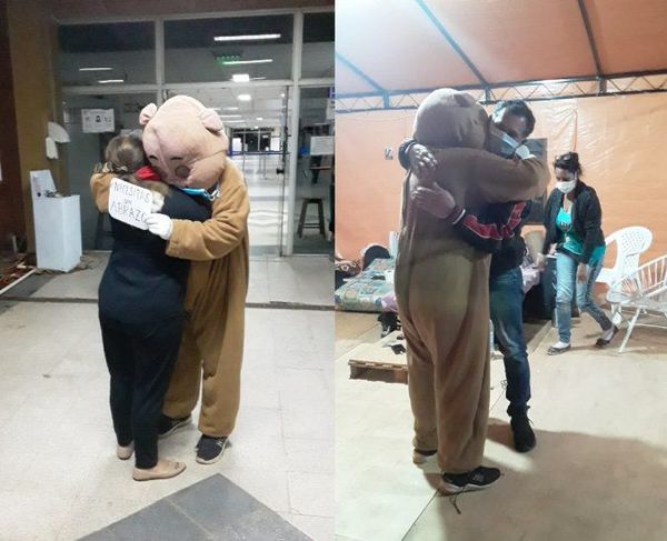 Reparten abrazos a familiares en Hospital de Clínicas | OnLivePy