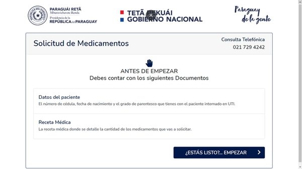 Pytyvõ Medicamentos ya respondió a casi 2.000 solicitudes, asegura Diben - Nacionales - ABC Color