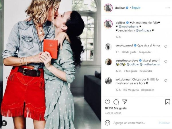 Argentina: Hija de expresidente se casó con otra mujer