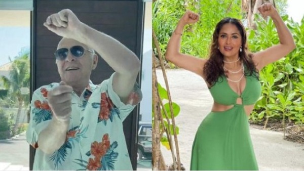 Anthony Hopkins baila con Salma Hayek para celebrar su nuevo Oscar - SNT