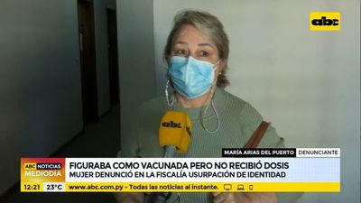 Figuraba como vacunada, pero aún no recibió ninguna dosis - ABC Noticias - ABC Color