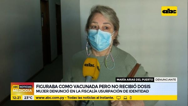 Figuraba como vacunada, pero aún no recibió ninguna dosis - ABC Noticias - ABC Color
