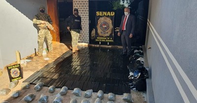 La Nación / Salto del Guairá: fiscal allanó una vivienda e incautó 335 kilos de marihuana