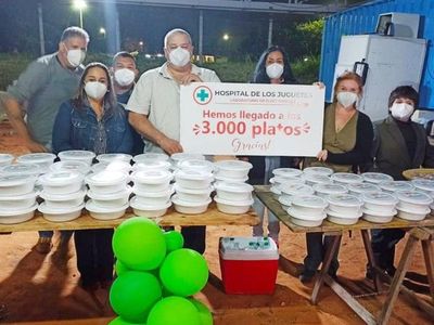 COVID: Repartieron 3.000 platos de comida a familiares de pacientes