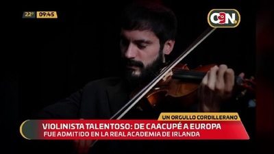 Violinista talentoso: De Caacupé a Europa - C9N