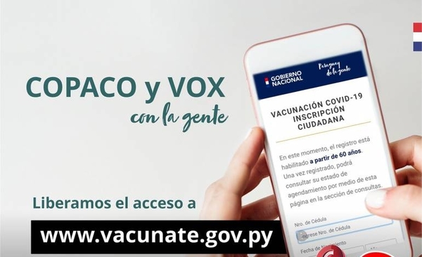Diario HOY | Vacunación anticovid: Copaco libera internet para acceder a la página web