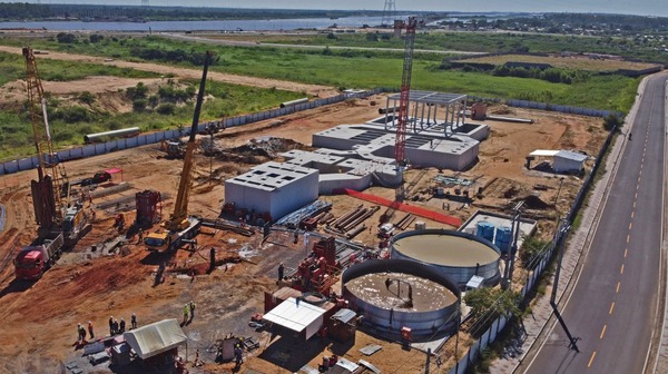 Segunda Planta de Tratamiento de Asunción avanza con moderna infraestructura | .::Agencia IP::.