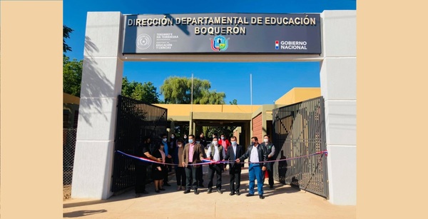 Inauguraron obras de refacción en la Dirección Dptal. de Educación de Boquerón