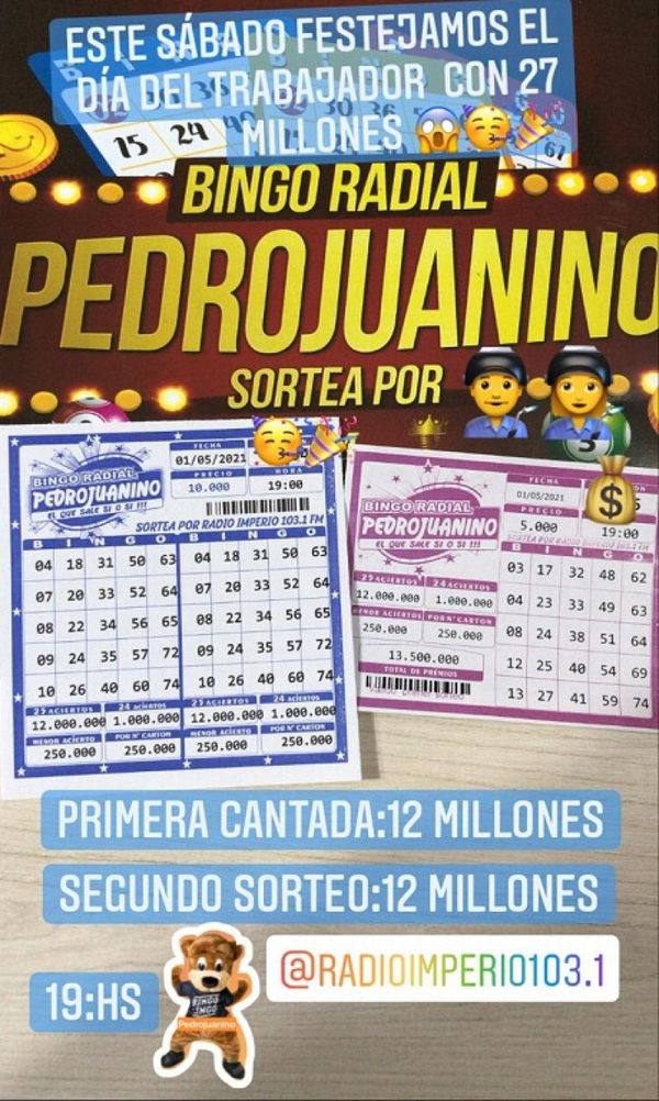 Bingo Radial Pedrojuanino más millonario que nunca