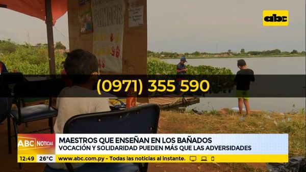Vocación y solidaridad de maestros que enseñan en los bañados - ABC Noticias - ABC Color