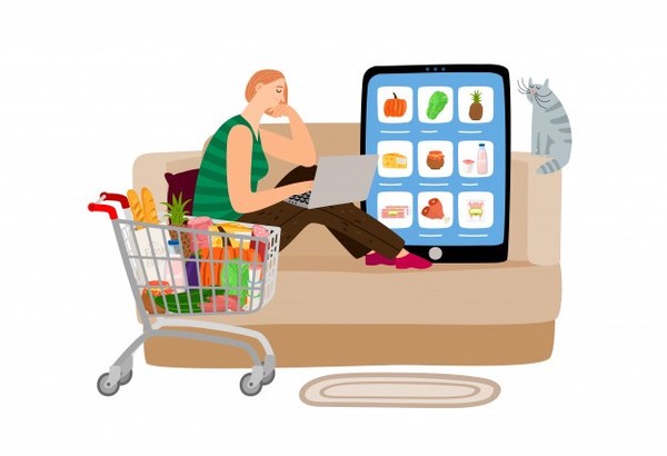Desde el celular o la computadora, las compras virtuales del supermercado aumentaron