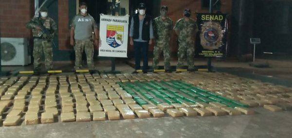 Incautan más de 300 kilos de marihuana en Salto del Guairá - Nacionales - ABC Color