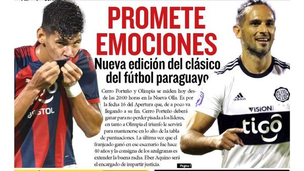 NUEVA EDICIÓN DEL CLÁSICO DEL FÚTBOL PARAGUAYO