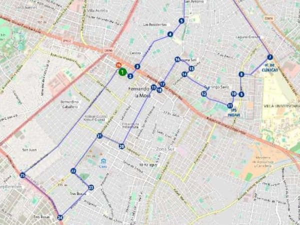 Fernando de la Mora inicia desde mañana los viajes a mil'i