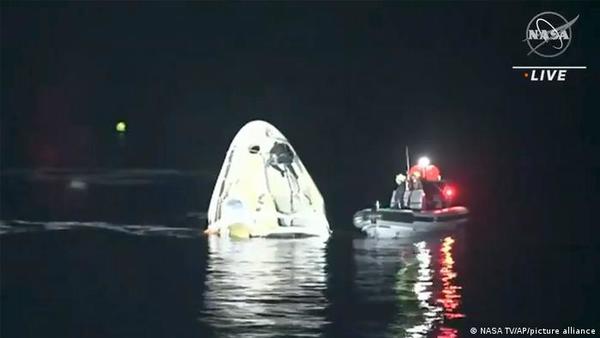 Nave de SpaceX regresó a la Tierra exitosamente este domingo