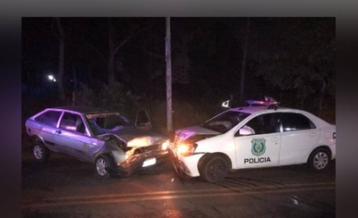 Diario HOY | Conductor ebrio protagonizó choque frontal contra una patrulla en Capiatá