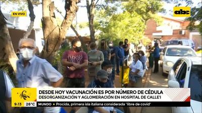 Desorganización y aglomeración en vacunación en el Hospital de Calle’i - A la gran 730 - ABC Color