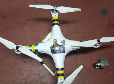 Especialista determina si dron pisoteado por futbolista volverá a servir