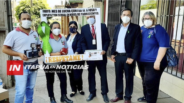 INICIAN CAMPAÑA DEL LAZO VERDE CONTRA EL ABUSO SEXUAL DE NIÑOS Y ADOLESCENTES.