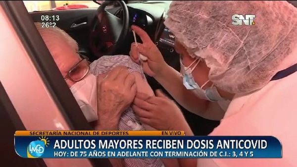 Secretaria Nacional de Deportes: Impecable sistema de inmunización a Adultos Mayores - SNT