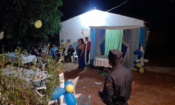 Festejó su cumpleaños y le cayó la Policía Nacional
