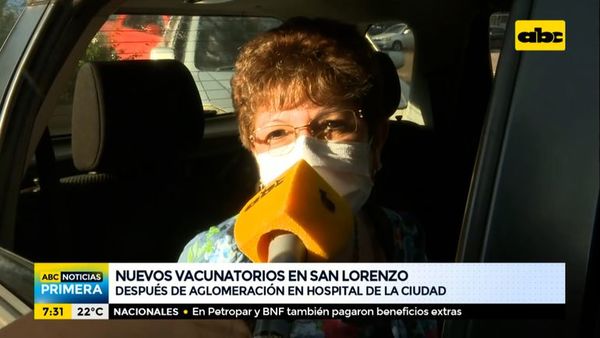 San Lorenzo habilita dos nuevos vacunatorios - ABC Noticias - ABC Color
