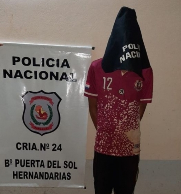 Detienen a supuesto drogadicto por robo en Hernandarias