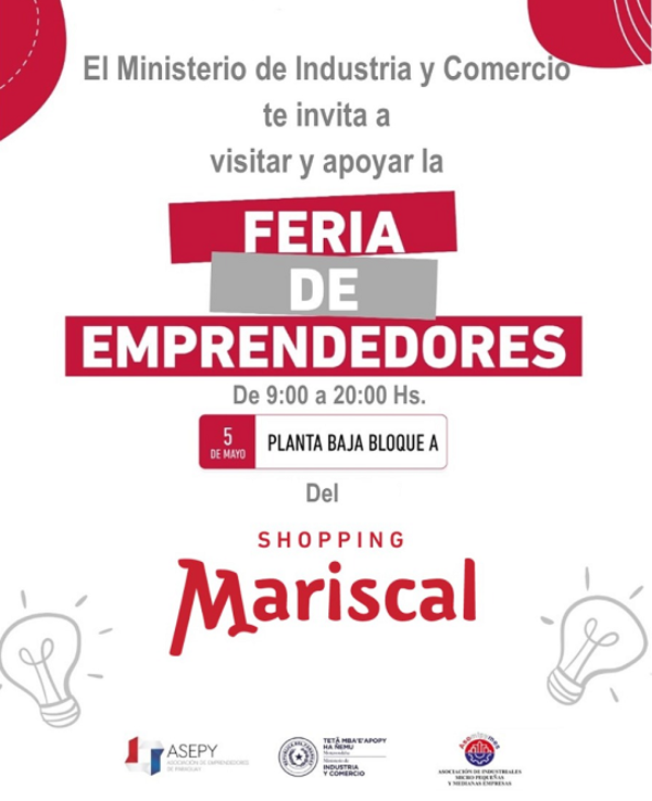 Mipymes harán Feria de Emprendedores en el Shopping Mariscal | .::Agencia IP::.