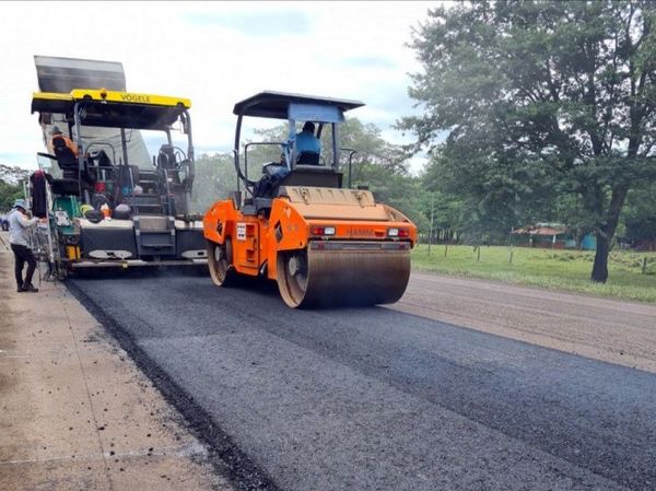 Un total de 109 km de la ruta PY05 se renuevan en el tramo Concepción – Yby Yaú