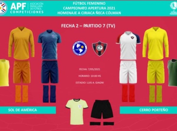 Indumentarias listas en femenino - APF