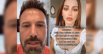 Una joven descarta a Ben Affleck en una app de citas porque creyó que era un perfil falso: el actor le envió un video - C9N