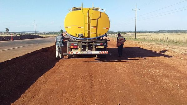 Lento avance de obras en el tramo Quiindy-San Juan Bautista, que costará US$ 25 millones - Nacionales - ABC Color