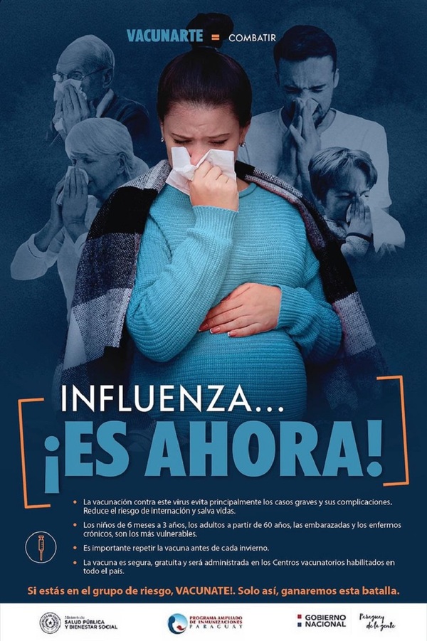 Salud lanza campaña de vacunación contra la influenza